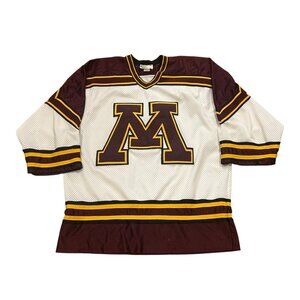 Vintage 1990's Minnesota Golden Gophers Stitched NCAA Hockey Jersey Men's Medium